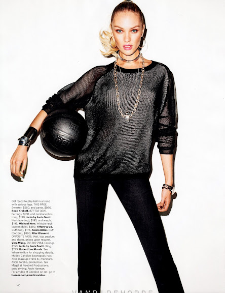 Harper's Bazaar US February 2012-Candice Swanepoe